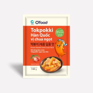 O'FOOD - Tokbokki Hàn Quốc Vị Chua Ngọt - 140G